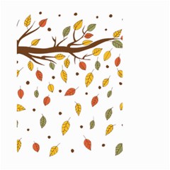 Autumn Isolated Blade Branch Small Garden Flag (two Sides) by Amaryn4rt