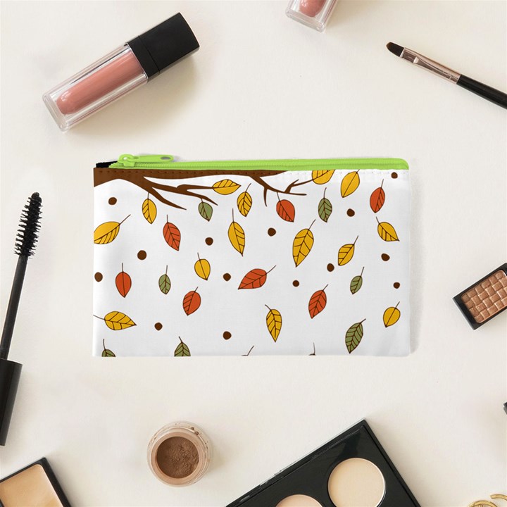 Autumn Isolated Blade Branch Cosmetic Bag (XS)