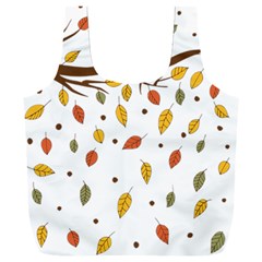 Autumn Isolated Blade Branch Full Print Recycle Bag (xxl) by Amaryn4rt