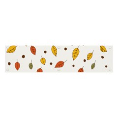 Autumn Isolated Blade Branch Banner And Sign 4  X 1 