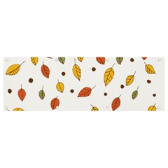 Autumn Isolated Blade Branch Banner And Sign 9  X 3  by Amaryn4rt