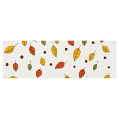 Autumn Isolated Blade Branch Banner And Sign 12  X 4  by Amaryn4rt