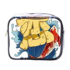 Wave Fish Koi Splash Character Mini Toiletries Bag (one Side) by Amaryn4rt