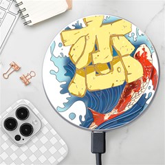 Wave Fish Koi Splash Character Wireless Charger by Amaryn4rt