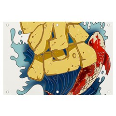 Wave Fish Koi Splash Character Banner And Sign 6  X 4 