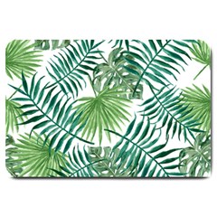 Leaves Background Wallpaper Pattern Large Doormat  by Amaryn4rt