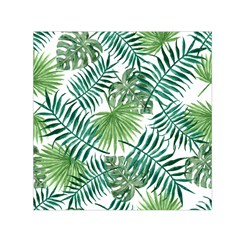 Leaves Background Wallpaper Pattern Square Satin Scarf (30  X 30 )