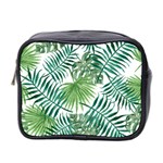 Leaves Background Wallpaper Pattern Mini Toiletries Bag (Two Sides) Front