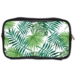 Leaves Background Wallpaper Pattern Toiletries Bag (one Side) by Amaryn4rt