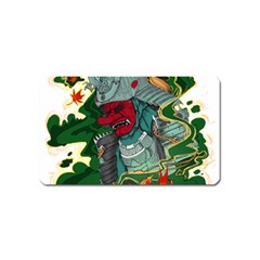 Armor Japan Maple Leaves Samurai Magnet (name Card) by Amaryn4rt