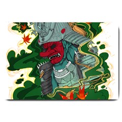 Armor Japan Maple Leaves Samurai Large Doormat  by Amaryn4rt