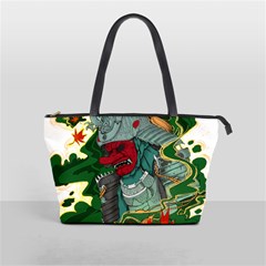 Armor Japan Maple Leaves Samurai Classic Shoulder Handbag by Amaryn4rt