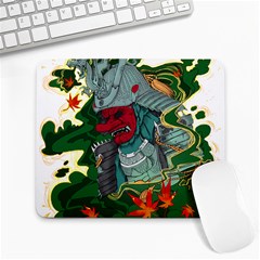 Armor Japan Maple Leaves Samurai Large Mousepads by Amaryn4rt