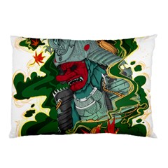 Armor Japan Maple Leaves Samurai Pillow Case (two Sides) by Amaryn4rt