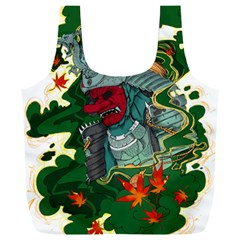 Armor Japan Maple Leaves Samurai Full Print Recycle Bag (xxxl) by Amaryn4rt