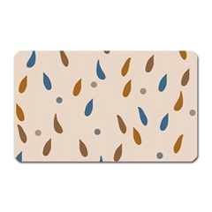 Raindrops Water Drops Pattern Magnet (rectangular) by Amaryn4rt