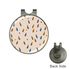 Raindrops Water Drops Pattern Hat Clips With Golf Markers by Amaryn4rt