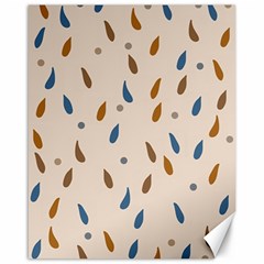 Raindrops Water Drops Pattern Canvas 16  X 20  by Amaryn4rt