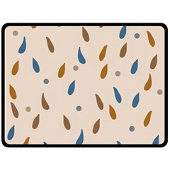 Raindrops Water Drops Pattern Double Sided Fleece Blanket (large)  by Amaryn4rt