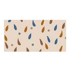 Raindrops Water Drops Pattern Satin Wrap 35  X 70  by Amaryn4rt