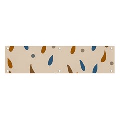 Raindrops Water Drops Pattern Banner And Sign 4  X 1 