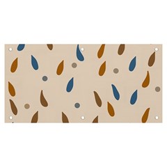 Raindrops Water Drops Pattern Banner And Sign 6  X 3 