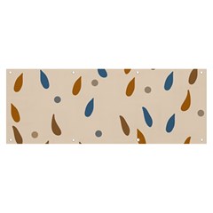 Raindrops Water Drops Pattern Banner And Sign 8  X 3  by Amaryn4rt