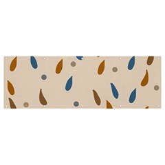 Raindrops Water Drops Pattern Banner And Sign 12  X 4 