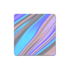 Wave Abstract Texture Design Square Magnet by Amaryn4rt