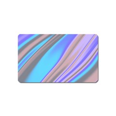 Wave Abstract Texture Design Magnet (name Card) by Amaryn4rt