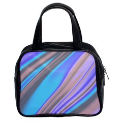 Wave Abstract Texture Design Classic Handbag (two Sides) by Amaryn4rt