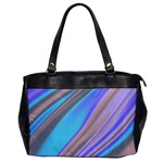 Wave Abstract Texture Design Oversize Office Handbag Front