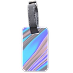 Wave Abstract Texture Design Luggage Tag (two Sides) by Amaryn4rt