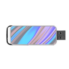 Wave Abstract Texture Design Portable Usb Flash (two Sides) by Amaryn4rt