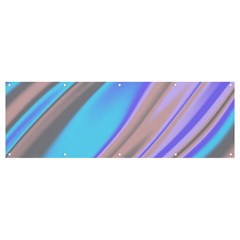 Wave Abstract Texture Design Banner And Sign 12  X 4  by Amaryn4rt