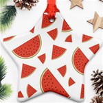 Watermelons Fruits Tropical Fruits Star Ornament (Two Sides) Back