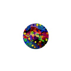 Blobs Dots Abstract Art Waves 1  Mini Buttons by Amaryn4rt