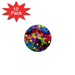 Blobs Dots Abstract Art Waves 1  Mini Magnet (10 Pack)  by Amaryn4rt