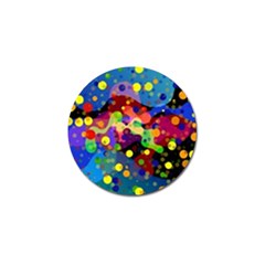 Blobs Dots Abstract Art Waves Golf Ball Marker (4 Pack) by Amaryn4rt