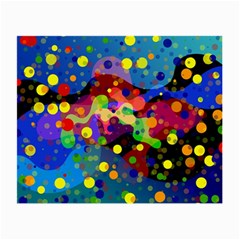 Blobs Dots Abstract Art Waves Small Glasses Cloth by Amaryn4rt