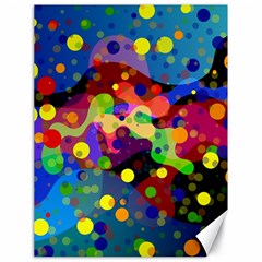 Blobs Dots Abstract Art Waves Canvas 18  X 24  by Amaryn4rt