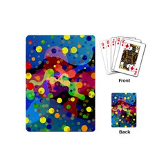 Blobs Dots Abstract Art Waves Playing Cards Single Design (mini)