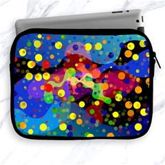 Blobs Dots Abstract Art Waves Apple Ipad 2/3/4 Zipper Cases by Amaryn4rt