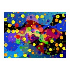 Blobs Dots Abstract Art Waves Double Sided Flano Blanket (mini)  by Amaryn4rt