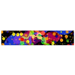 Blobs Dots Abstract Art Waves Small Flano Scarf by Amaryn4rt