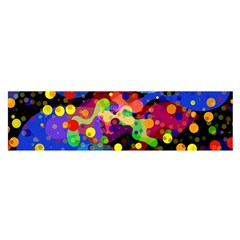 Blobs Dots Abstract Art Waves Oblong Satin Scarf (16  X 60 ) by Amaryn4rt