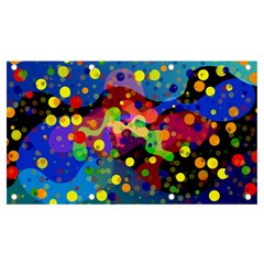 Blobs Dots Abstract Art Waves Banner And Sign 7  X 4 