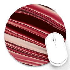 Wave Texture Design Pattern Art Round Mousepads