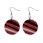 Wave Texture Design Pattern Art Mini Button Earrings Front