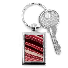 Wave Texture Design Pattern Art Key Chain (Rectangle)